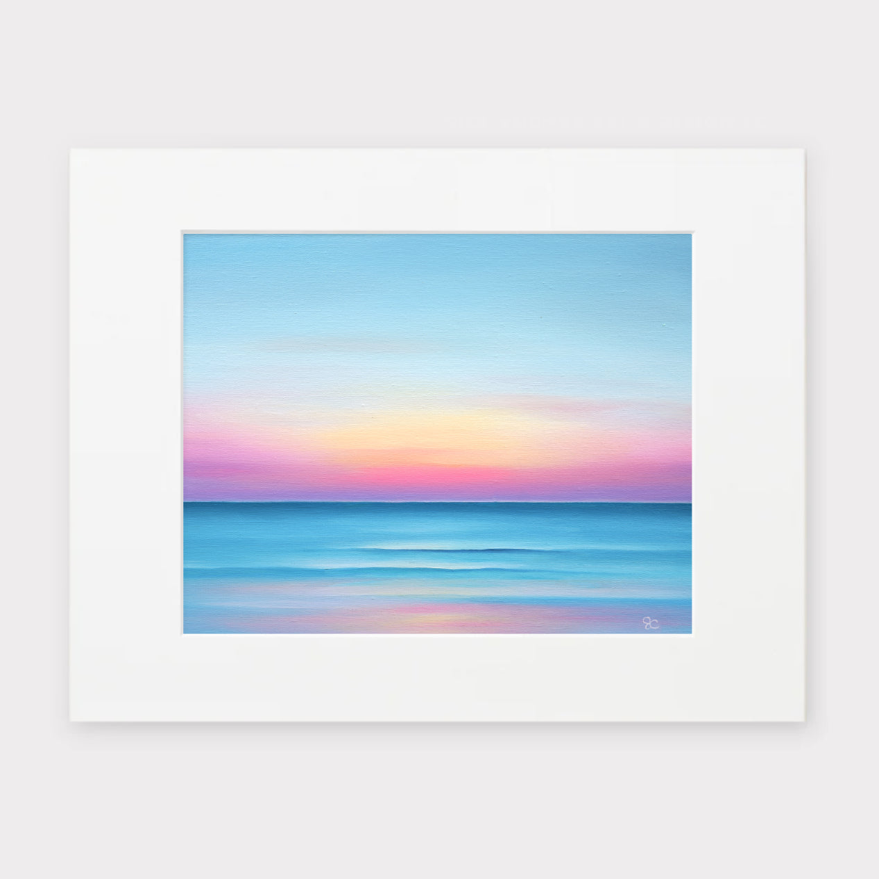 Sarah Caudle / サラカードル】”Hopeful Sea ”Matted Print – Sarah