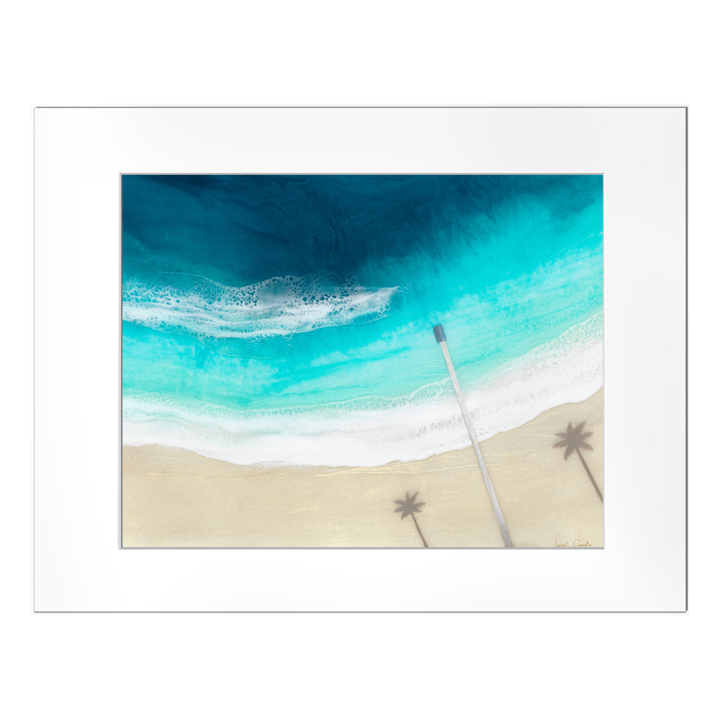 Sarah Caudle / サラカードル】”Hanalei Bay”Matted Print – Sarah Caudle Art Japan