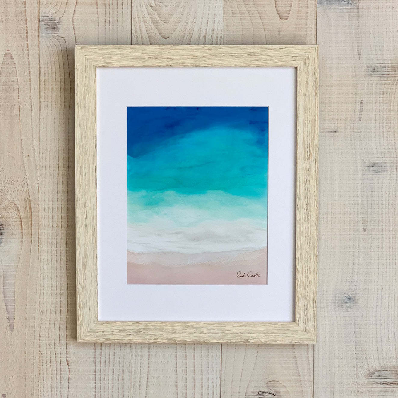 【Sarah Caudle / サラカードル】”Beach Dreaming”Matted Print