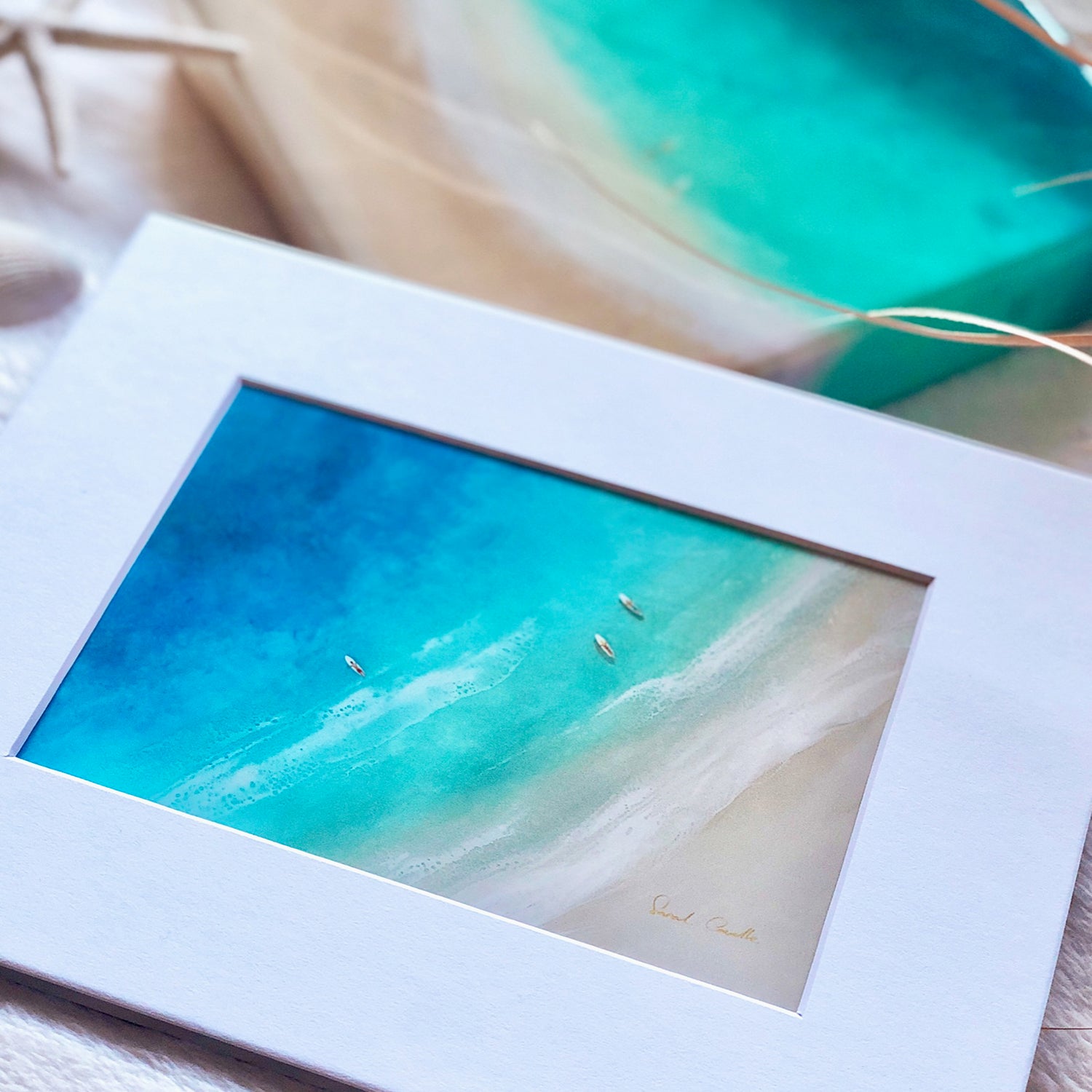 Sarah Caudle / サラカードル】”Surf Life”Matted Prints – Sarah