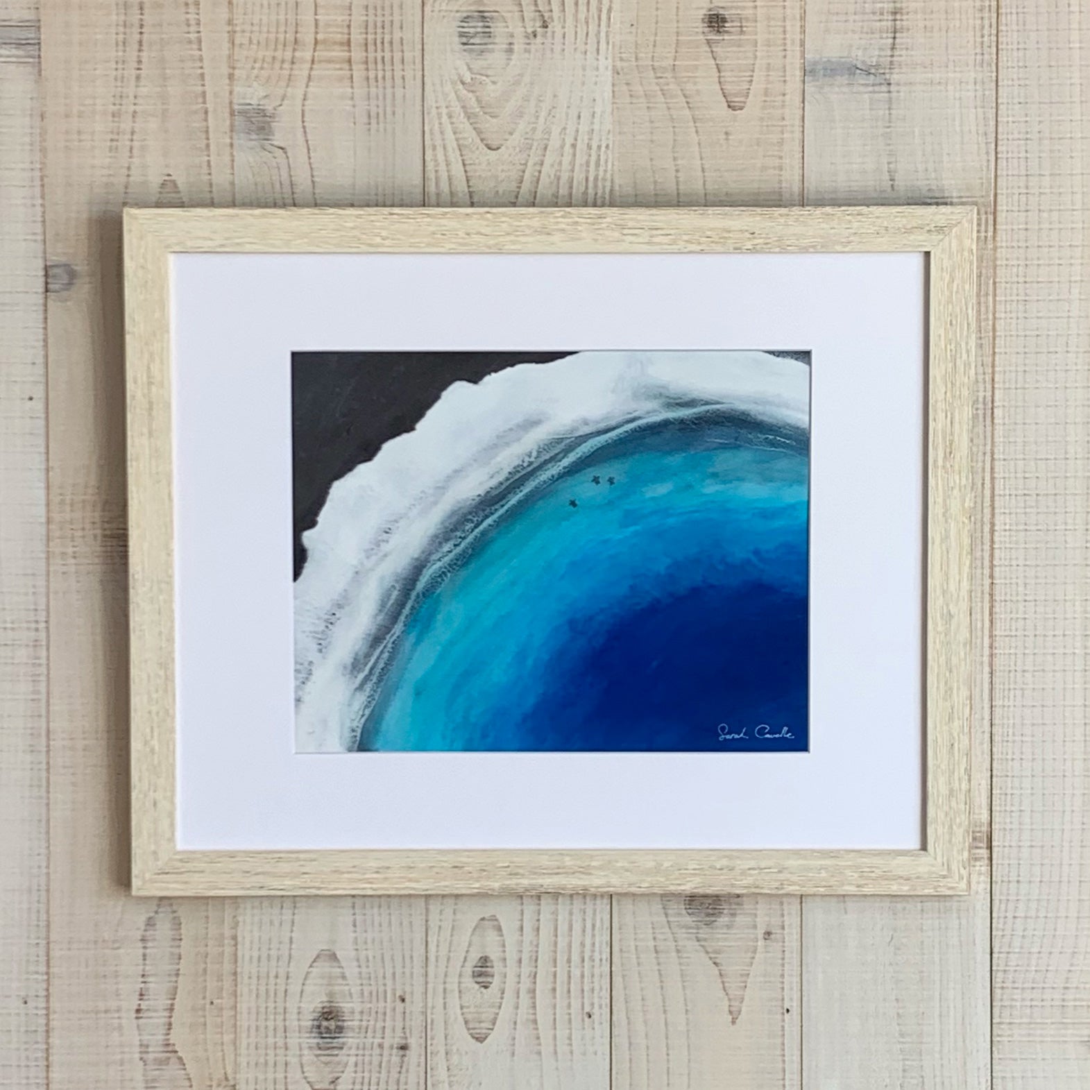 Sarah Caudle / サラカードル】”Punalu'u Beach”Matted Print – Sarah 